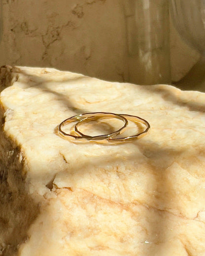 Donna Hammered Stacking Ring