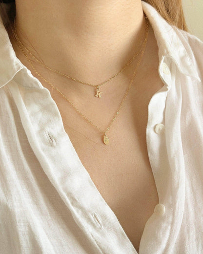 Zodiac Mini Oval Necklace