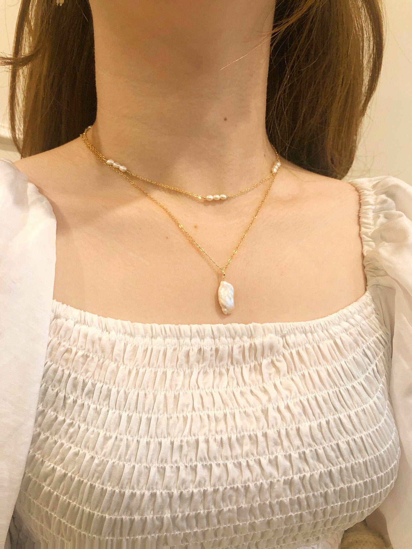 Rachel Pearl Necklace