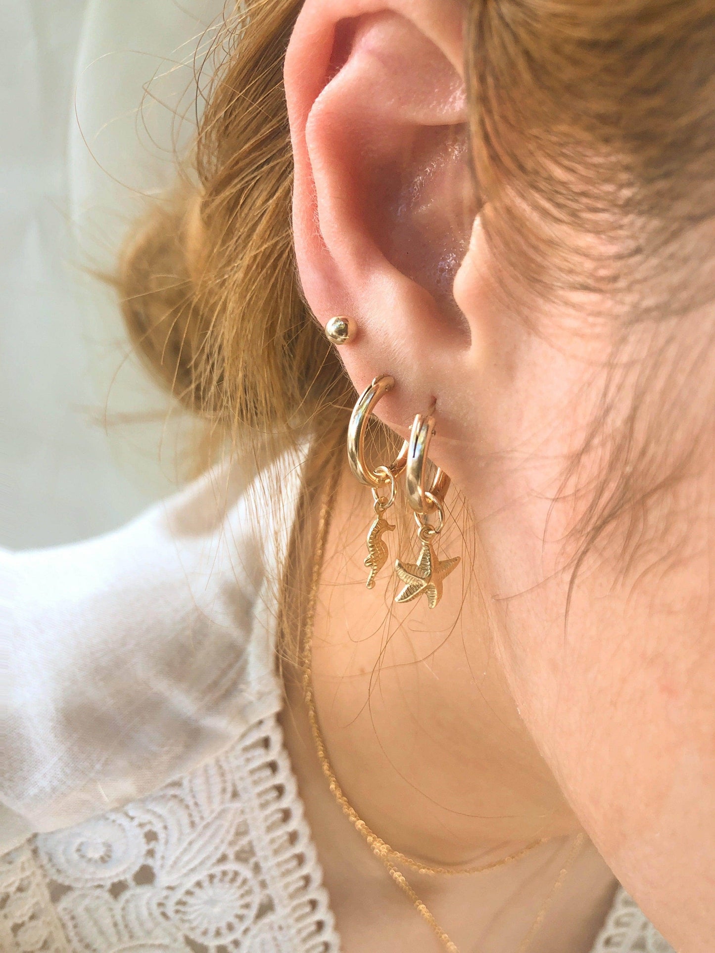 Ariel Starfish Hoops