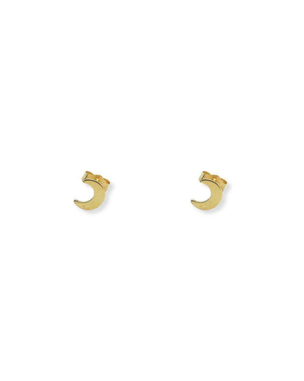 Luna Crescent Moon Studs