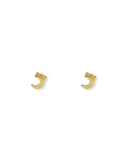 Luna Crescent Moon Studs