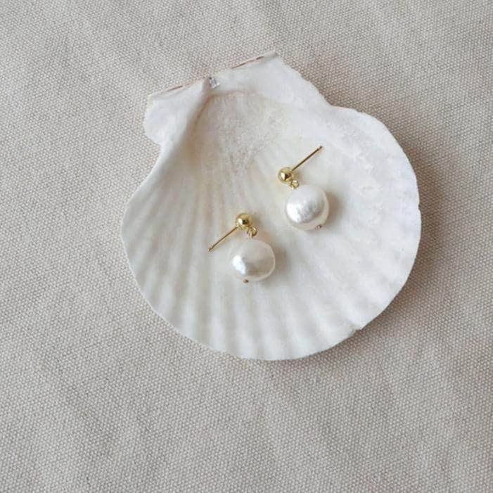 Titany Freshwater Pearl Earring