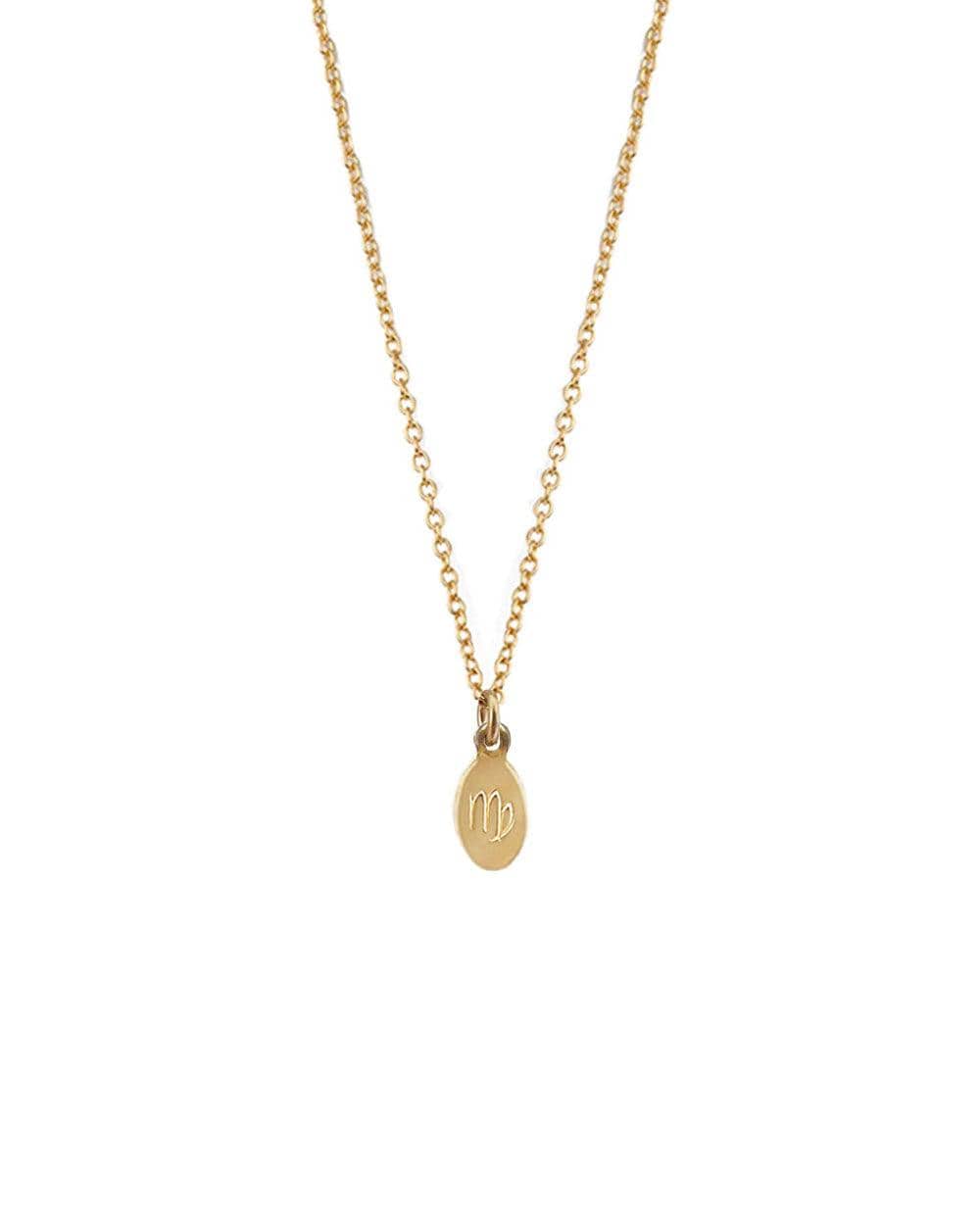 Zodiac Mini Oval Necklace